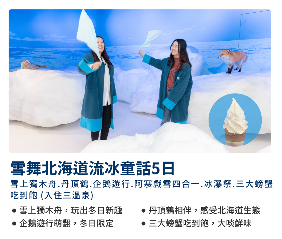 雪舞北海道流冰童話5日